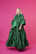 LUSH- SILK EVENING DRESS, GREEN