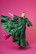 LUSH- SILK EVENING DRESS, GREEN