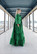 LUSH- SILK EVENING DRESS, GREEN