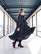 FLOWY- DRESS LONG, LEO BLUE