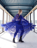 LUSH- LACE GOWN, BLUE