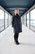 CHECK COAT - GREY