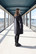 CHECK COAT - GREY