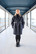 CHECK COAT - GREY