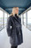 CHECK COAT - GREY