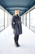 CHECK COAT - GREY