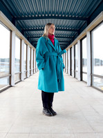 WOOL COAT - JADE GREEN