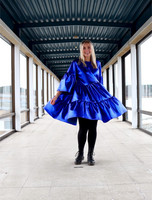 LUSH- DRESS , GLITTER BLUE