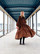 FLOWY- DRESS LONG, LEO COGNAC