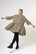 FLIRTY - DRESS PUFF-SLEEVE, BEIGE LEO