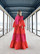 LUSH- SILK EVENING DRESS, PINK RED