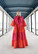 LUSH- SILK EVENING DRESS, PINK RED