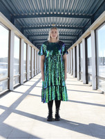 LUSH- DRESS, GREEN SEQUIN