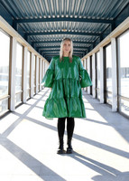 LUSH- DRESS , GREEN PVC