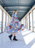 FLOWY- DRESS LONG, BLUE FLOWER