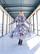 FLOWY- DRESS LONG, BLUE FLOWER