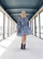 LUSH- BABYDOLL DRESS, BLUE ZEBRA