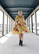 LISH- BABYDOLL DRESS PUFF SLEEVES, YELLOW FLOWER