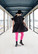 FLIRTY - DRESS, BRODE BLACK