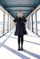 LUSH- BABYDOLL DRESS, BLACK