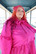 CURVES: LUSH- DRESS BOW COLLAR, PINK