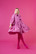 LUSH- DRESS with BOW COLLAR, PUDDING
