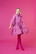 LUSH- DRESS with BOW COLLAR, PUDDING