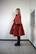LUSH- SILK DRESS BOW COLLAR, WINE