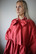 LUSH- SILK DRESS BOW COLLAR, WINE