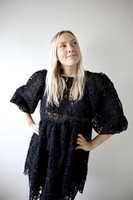 DISHY- DRESS, BLACK LACE