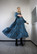 FLIRTY-DRESS long, PETROL FLOWER