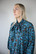 SHIRT DRESS- PETROL FLOWER