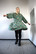 FLIRTY - DRESS PUFF-SLEEVE, SNAKE