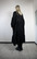 LUSH- DRESS with BOW COLLAR, BLACK FLOWER