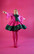 LUSH- MINI DRESS, PINK/GREEN