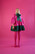 LUSH- MINI DRESS, PINK/GREEN