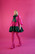 LUSH- MINI DRESS, PINK/GREEN