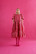 LUSH- DRESS with PUFF SLEEVES, PINK GLITTER