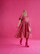 LUSH- DRESS with PUFF SLEEVES, PINK GLITTER