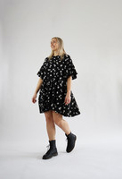 FLIRTY - DRESS, DAISY BLACK