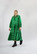 FLOWY- DRESS LONG, DAISY GREEN