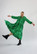 FLOWY- DRESS LONG, DAISY GREEN