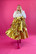 LUSH- MIDI SKIRT, GOLD
