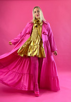 LUSH- TRENCH COAT, PINK LINEN