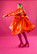 LUSH- TRENCH COAT, PVC ORANGE