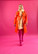 LUSH- TRENCH COAT, PVC ORANGE