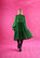 DISHY- DRESS WITH BOW COLLAR, GLITTER GREEN