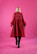 DISHY- DRESS WITH BOW COLLAR, GLITTER RED