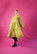 DISHY- DRESS WITH BOW COLLAR, GLITTER YELLOW GOLD