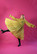 DISHY- DRESS WITH BOW COLLAR, GLITTER YELLOW GOLD
